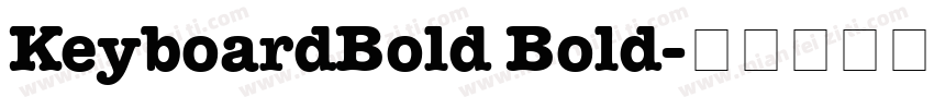 KeyboardBold Bold字体转换